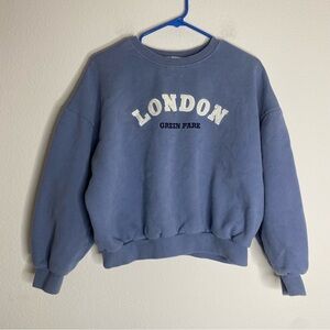 Five Blue 90s Vintage Style London Green Park Crewneck Sweatshirt